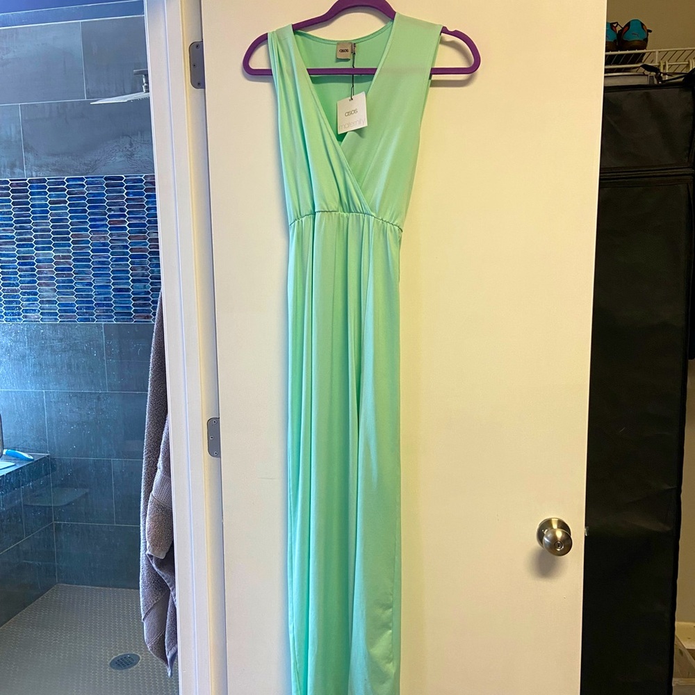 ASOS maternity size 6 long mint greendress